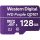 Western Digital MicroSD kártya - 128GB (microSDHC™, SDA 6.0, 24/7 működtetés, Purple)