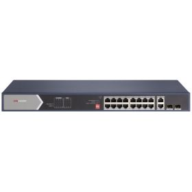   Hikvision Switch PoE - DS-3E0520HP-E (16 port 1000Mbps, 225W, 2xRJ45 1000Mbps, 2xSFP 1000Mbps)