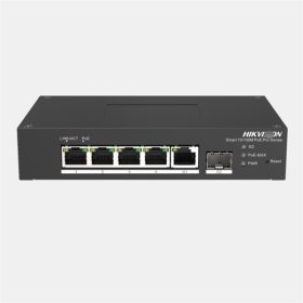   Hikvision Switch PoE - DS-3T1306P-SI/HS (4 port 100Mbps, 60W, 1xRJ45 1000Mbps, 1xSFP 1000Mbps)