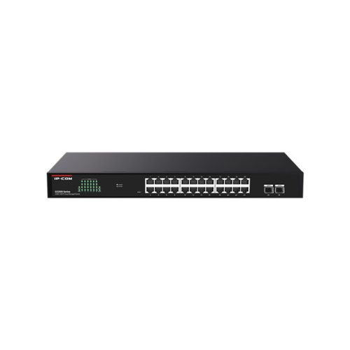 IP-COM Switch Menedzselhető - G2226F (24x1Gbps + 2x1Gbps SFP;  52Gbps; Rack)