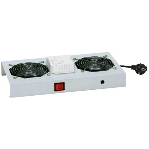Legrand Rackszekrény ventilátor 19" - 2 ventilátor , termosztát, 160m3/óra, Fekete (Linkeo fali rackszekrényekhez)