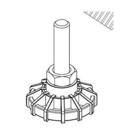   Legrand állítható talp készlet - fali rack szekrényekhez, 4 darabos készlet, 40-60mm, 250kg-ig (Evoline)