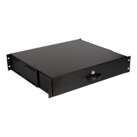   Equip Rackszekrény kiegészítő - EZD-2-B Cabinet Drawer, 2U, Black
