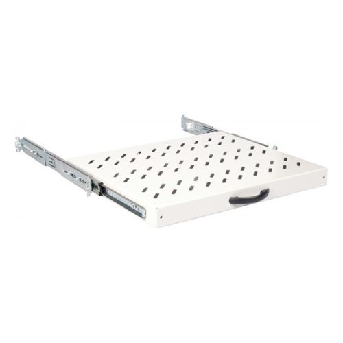 Equip Rackszekrény kiegészítő - EZVS-19-1-60-G (Kihúzható polc, 19", 1U, Mélység: 600mm, fekete)