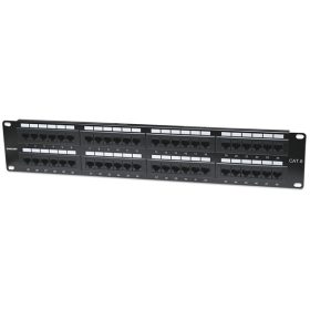   Manhattan Patch panel - CAT6 UTP patch panel, 48 portos, 2U, Fekete