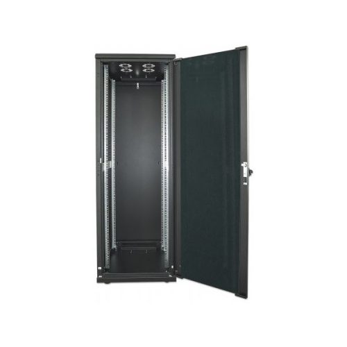 Manhattan Rackszekrény - 19" különálló kivitel (22U, 1144 (h) x 600 (w) x 600 (d) mm, IP20,  Flatpack, Fekete)