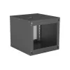 Manhattan Rackszekrény - 19" fali kivitel (9U, 560 (L) x 540 (W) x 487 (H) mm, IP20, Flatpack, Fekete)