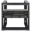 Manhattan Rackszekrény - 19" nyitott fali kivitel (9U, 493 (h) x 500 (w) x 450 (d) mm, Fekete)
