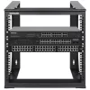 Manhattan Rackszekrény - 19" nyitott fali kivitel (9U, 493 (h) x 500 (w) x 450 (d) mm, Fekete)