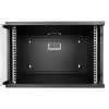 S-Link Rackszekrény - 7U 19" fali kivitel (400x530x400mm, Flatpack, Fekete)