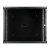 S-Link Rackszekrény - 9U 19" fali kivitel (400x530x400mm, Flatpack, fekete)