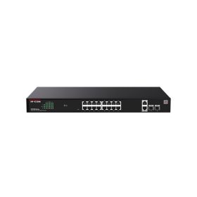   IP-COM Switch Menedzselhető PoE - G2220P-16-250W (16x1Gbps + 2x1Gbps Uplink + 2xSFP;  16af/at PoE+ port; 250W; rack)