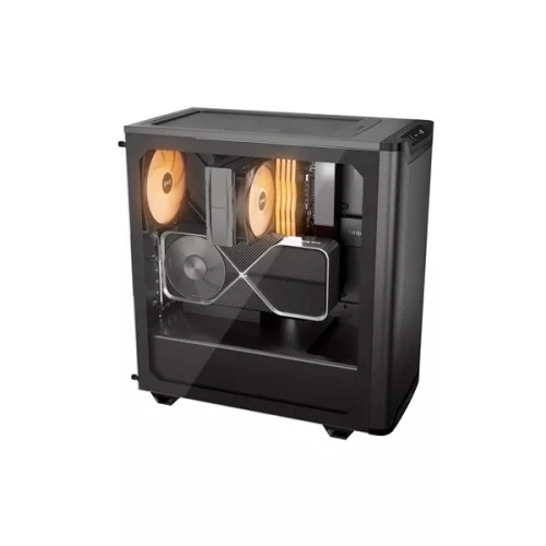 Be Quiet! Számítógépház - Pure Base 501 LX Black (ATX, edzett üveg oldallap, fekete)