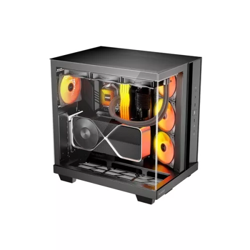 Be Quiet! Számítógépház - LIGHT BASE 500 LX Black (ATX, edzett üveg oldallap, fekete)