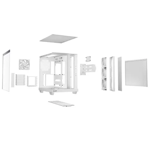 Be Quiet! Számítógépház - LIGHT BASE 500 LX White (ATX, edzett üveg oldallap, fehér)