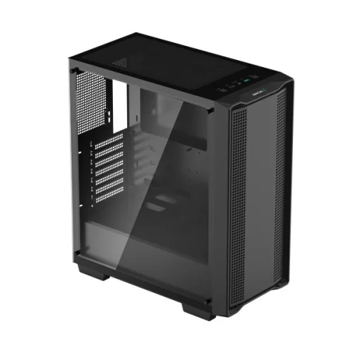 DeepCool Számítógépház - CC560 V2 Limited (fekete, ablakos, venti nélkül,  ATX, 1xUSB3.0, 1xUSB2.0)