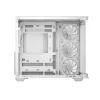 DeepCool Számítógépház - CG530U 4F WH (fehér, ablakos, 4x12cm A-RGB, BTF, ATX, 2xUSB3.0, 1xUSB2.0)