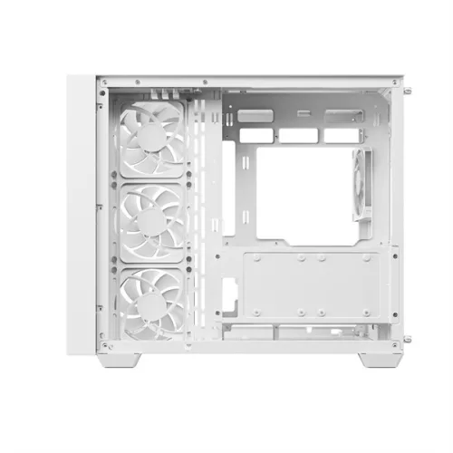 DeepCool Számítógépház - CG530U 4F WH (fehér, ablakos, 4x12cm A-RGB, BTF, ATX, 2xUSB3.0, 1xUSB2.0)