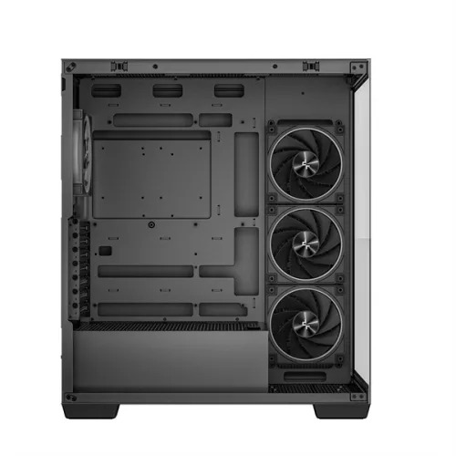 DeepCool Számítógépház - CG580 4F V2 (fekete, ablakos, 4x12cm A-RGB, BTF, ATX, 2xUSB3.0, 1xUSB2.0)