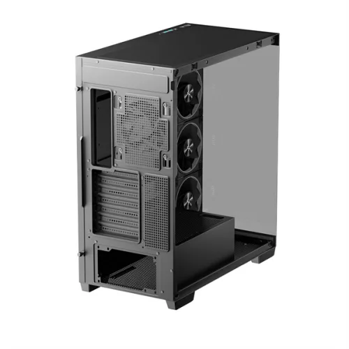DeepCool Számítógépház - CG580 4F V2 (fekete, ablakos, 4x12cm A-RGB, BTF, ATX, 2xUSB3.0, 1xUSB2.0)