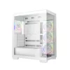 DeepCool Számítógépház - CG580 4F WH V2 (fehér, ablakos, 4x12cm A-RGB, BTF, ATX, 2xUSB3.0, 1xUSB2.0)