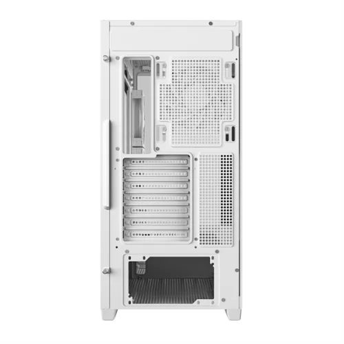 DeepCool Számítógépház - CG580 4F WH V2 (fehér, ablakos, 4x12cm A-RGB, BTF, ATX, 2xUSB3.0, 1xUSB2.0)