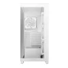 DeepCool Számítógépház - CG580 4F WH (fehér, ablakos, 4x12cm A-RGB, BTF, ATX, 2xUSB3.0, 1xUSB2.0)