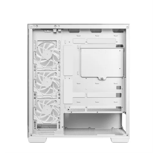 DeepCool Számítógépház - CG580 4F WH (fehér, ablakos, 4x12cm A-RGB, BTF, ATX, 2xUSB3.0, 1xUSB2.0)