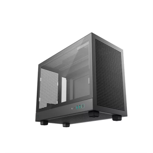 DeepCool Számítógépház - CH160 PLUS (mATX, 2xUSB3.0, Type-C, fekete)