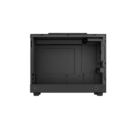 DeepCool Számítógépház - CH160 PLUS (mATX, 2xUSB3.0, Type-C, fekete)