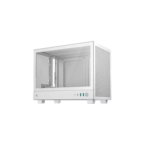 DeepCool Számítógépház - CH160 WH (Mini-ITX, 2xUSB3.0, Type-C, fehér)