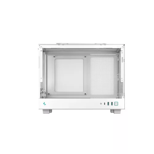 DeepCool Számítógépház - CH160 WH (Mini-ITX, 2xUSB3.0, Type-C, fehér)