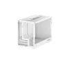 DeepCool Számítógépház - CH160 WH (Mini-ITX, 2xUSB3.0, Type-C, fehér)