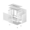 DeepCool Számítógépház - CH160 WH (Mini-ITX, 2xUSB3.0, Type-C, fehér)