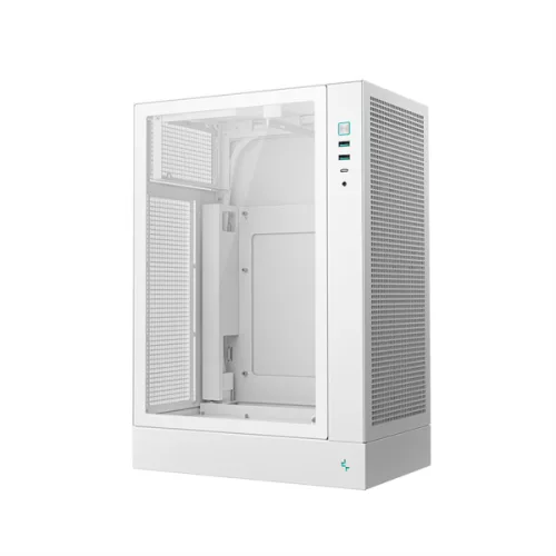 DeepCool Számítógépház - CH170 PLUS WH (Micro-ATX/Mini-ITX, 2xUSB3.0, Type-C, fehér)