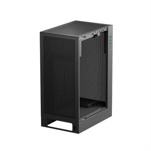 DeepCool Számítógépház - CH170 PLUS (Micro-ATX/Mini-ITX, 2xUSB3.0, Type-C, fekete)