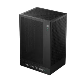   DeepCool Számítógépház - CH170 DIGITAL (Mini-ITX, 2xUSB3.0, Type-C, fekete)
