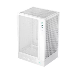   DeepCool Számítógépház - CH170 DIGITAL WH (Mini-ITX, 2xUSB3.0, Type-C, fehér)