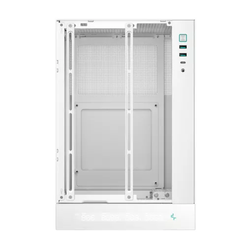DeepCool Számítógépház - CH170 DIGITAL WH (Mini-ITX, 2xUSB3.0, Type-C, fehér)