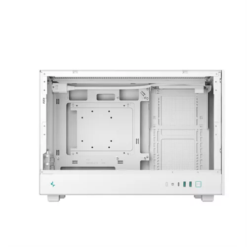 DeepCool Számítógépház - CH260 WH (fekete, Mini-ITX/Micro ATX (BTF), 2xUSB3.0, Type-C, fehér)