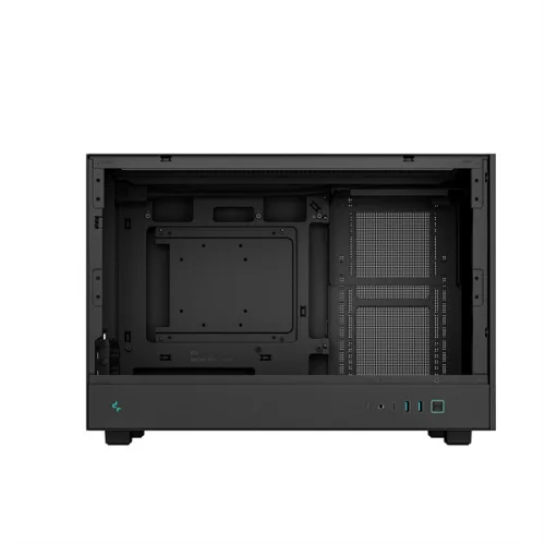 DeepCool Számítógépház - CH260 (fekete, Mini-ITX/Micro ATX (BTF), 2xUSB3.0, Type-C, fekete)