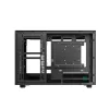 DeepCool Számítógépház - CH260 (fekete, Mini-ITX/Micro ATX (BTF), 2xUSB3.0, Type-C, fekete)