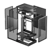 DeepCool Számítógépház - CH270 DIGITAL (fekete, Mini-ITX/Micro-ATX (BTF), 2xUSB3.0, Type-C, fekete)