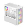 DeepCool Számítógépház - CH560 WH (fehér, 3x14cm + 1x12  A-RGB ventilllátor, E-ATX, 2xUSB3.0)