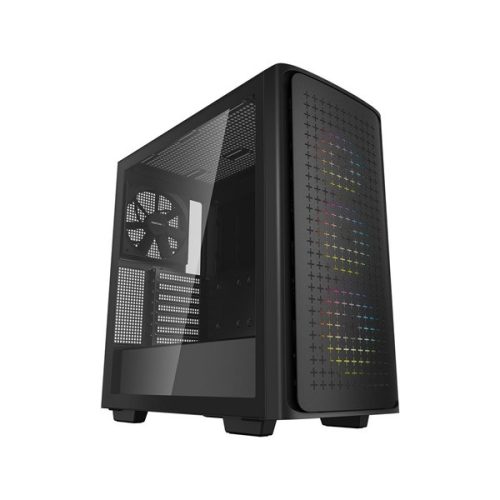 DeepCool Számítógépház - CK560  (fekete, ablakos, 1x14+3x12cm ventilátor, Mini-ITX /Mico-ATX/ATX/E-ATX, 2xUSB3.0,USB-C)