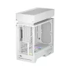 DeepCool Számítógépház - CL660 WH (fehér, 2x120mm A-RGB, ATX, 2xUSB3.0, 1xUSB-C)