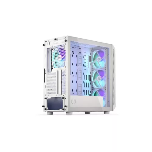 Endorfy Számítógépház - Arx 700 White ARGB (ATX /micro ATX/ITX, 1xUSB-C, 2xUSB3.0, 4x14cm LED ventilátor, ablak, fehér)