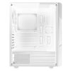 Spirit of Gamer Számítógépház - CLONE 3 White (fekete, ablakos, 8x12cm ventilátor, alsó táp,  ATX, 1xUSB3.0, 2xUSB2.0)