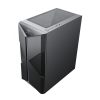 Spirit of Gamer Számítógépház - CLONE 3 Black (fekete, ablakos, 8x12cm ventilátor, alsó táp,  ATX, 1xUSB3.0, 2xUSB2.0)