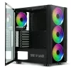Spirit of Gamer Számítógépház - GHOST III RGB (fekete, ablakos, 4x12cm ventilátor, ATX, mATX, 2xUSB3.0, 1xUSB2.0)